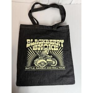 Blackberry Smoke rattle Rumble And Roll  Tour Black Denim Tote Bag